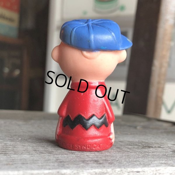 画像3: 70s Vintage Snoopy Vinyl Finger Charlie Brown (M653) (3)