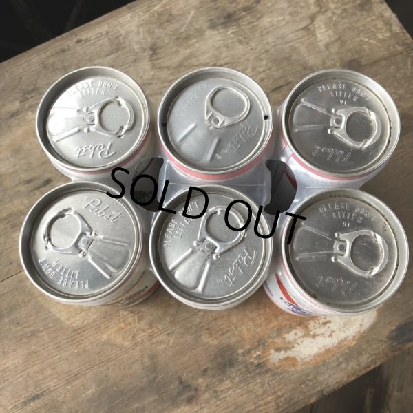 画像5: Vintage Pabst Blue Ribbon Beer Cans 6 PACK (M660)  (5)