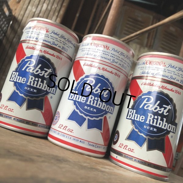 画像3: Vintage Pabst Blue Ribbon Beer Cans 6 PACK (M661)  (3)