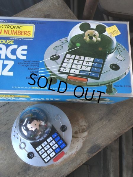 画像9: 80s Vintage Unisonic Disney Mickey Mouse Space Quiz (M682) (9)