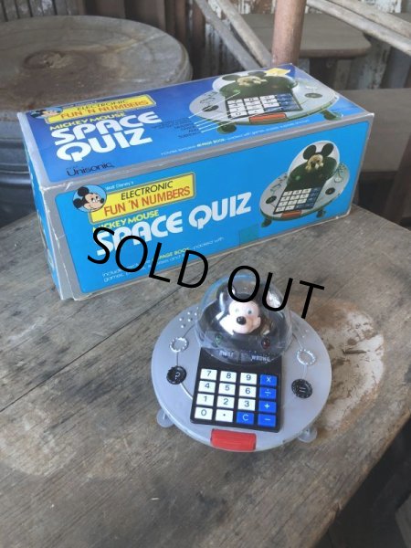 画像1: 80s Vintage Unisonic Disney Mickey Mouse Space Quiz (M682) (1)