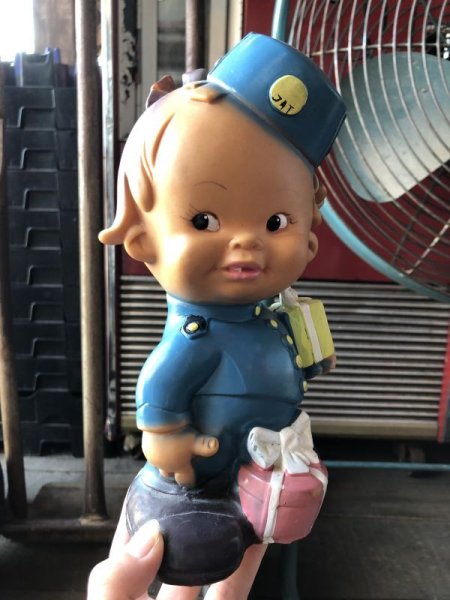 画像11: Vintage Biserka Zagreb toys JAT Vinyl Rubber Doll (M683) (11)