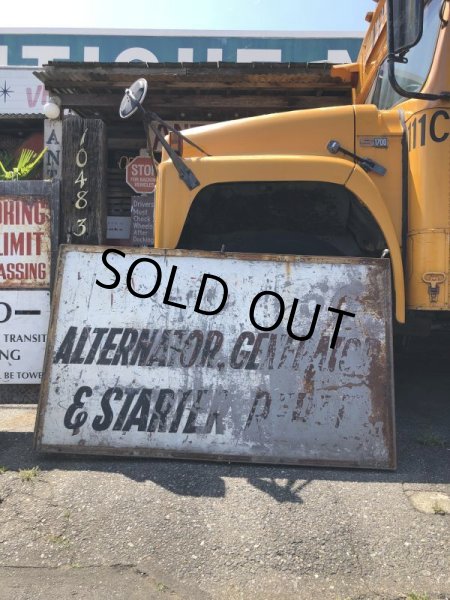 画像18: 【店舗引き取り限定】 Original U.S.A Downtown 66 Double Sided Hand Painted Store Sign Huge! (M686) (18)