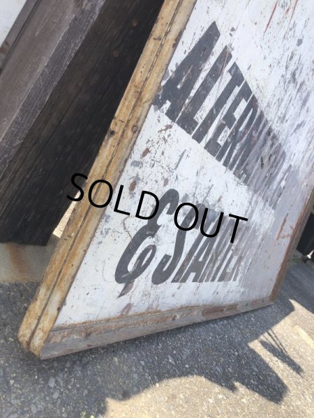 画像23: 【店舗引き取り限定】 Original U.S.A Downtown 66 Double Sided Hand Painted Store Sign Huge! (M686) (23)