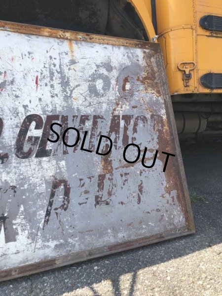 画像25: 【店舗引き取り限定】 Original U.S.A Downtown 66 Double Sided Hand Painted Store Sign Huge! (M686) (25)