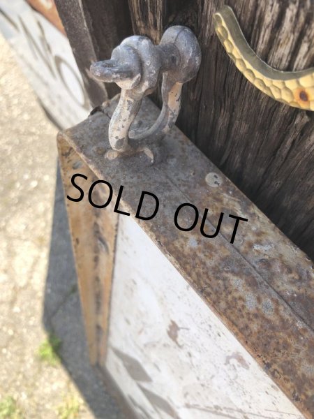 画像19: 【店舗引き取り限定】 Original U.S.A Downtown 66 Double Sided Hand Painted Store Sign Huge! (M686) (19)