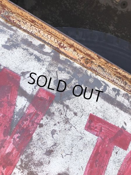 画像14: 【店舗引き取り限定】 Original U.S.A Downtown 66 Double Sided Hand Painted Store Sign Huge! (M686) (14)