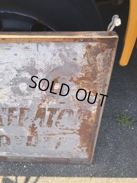 画像21: 【店舗引き取り限定】 Original U.S.A Downtown 66 Double Sided Hand Painted Store Sign Huge! (M686) (21)