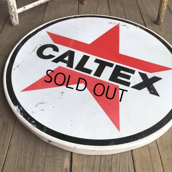 画像3: Vintage CALTEX Round Sign (M698) (3)