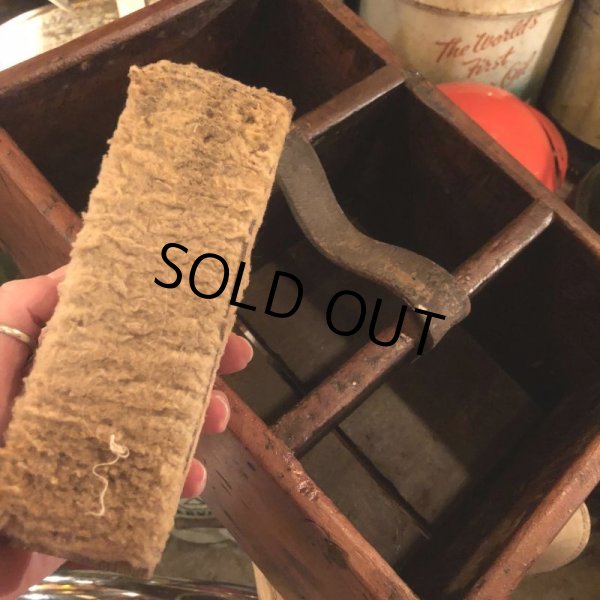 画像9: Vintage Wood Shoe Care Shine Box (M693) (9)