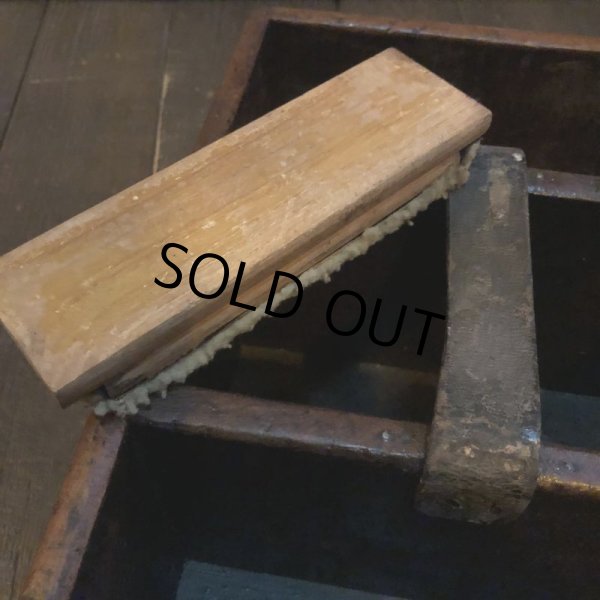 画像4: Vintage Wood Shoe Care Shine Box (M693) (4)