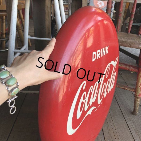 画像2: Vintage Coca-Cola Button Sign (M689) (2)