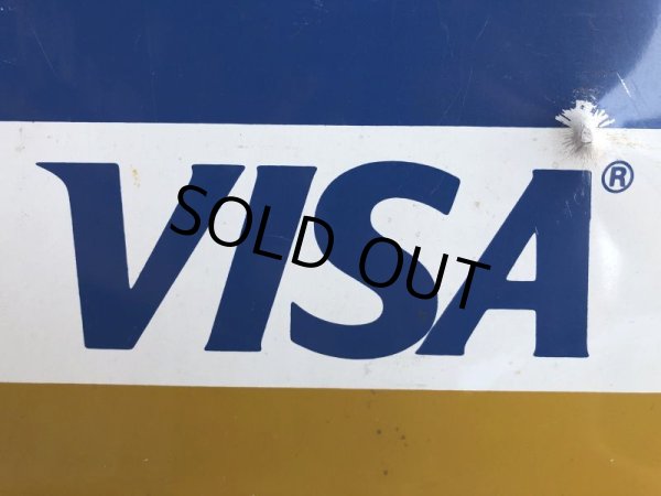 画像10: Vintage DISCOVER Master Card VISA Double Sided Metal Sign (M691) (10)