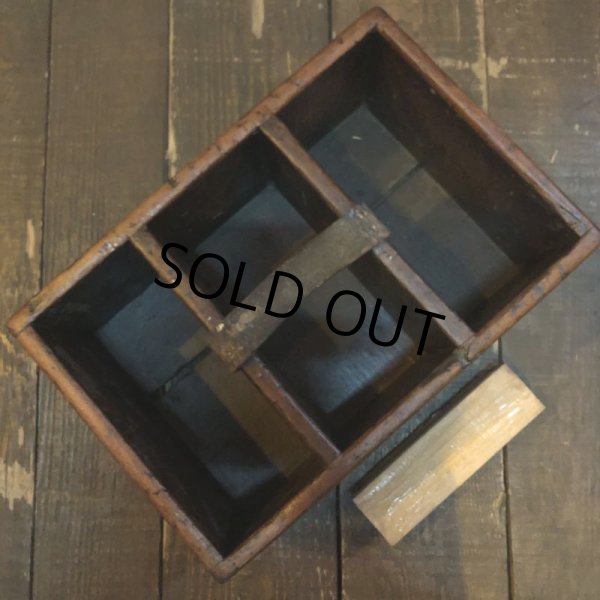 画像3: Vintage Wood Shoe Care Shine Box (M693) (3)