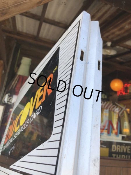 画像6: Vintage DISCOVER Master Card VISA Double Sided Metal Sign (M691) (6)