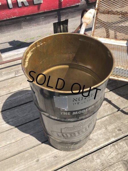 画像5: Vintage Fiske Brothers Refining Co. LUBRIPLATE 16 Gal Drum Barrel Oil Can A (M698) (5)