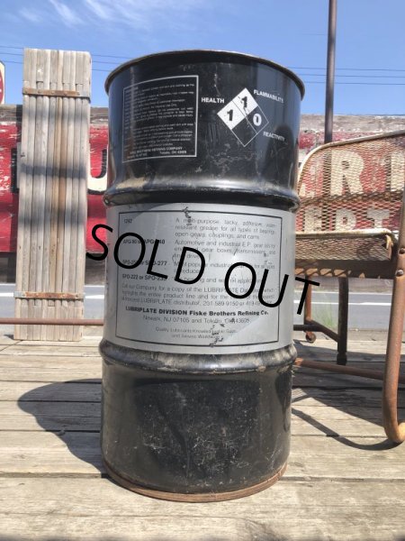 画像3: Vintage Fiske Brothers Refining Co. LUBRIPLATE 16 Gal Drum Barrel Oil Can B (M699) (3)