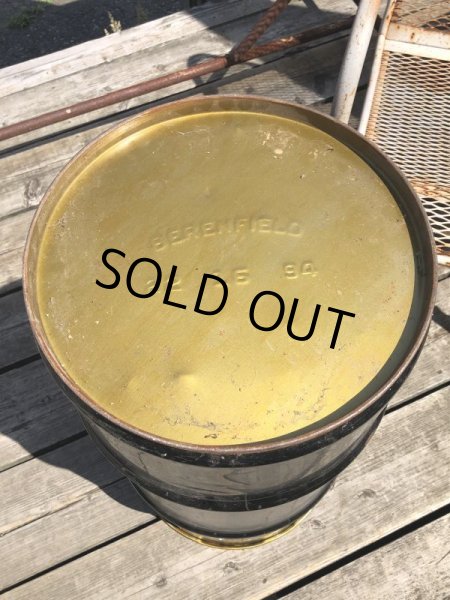 画像12: Vintage Fiske Brothers Refining Co. LUBRIPLATE 16 Gal Drum Barrel Oil Can A (M698) (12)