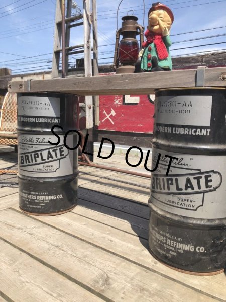 画像16: Vintage Fiske Brothers Refining Co. LUBRIPLATE 16 Gal Drum Barrel Oil Can A (M698) (16)