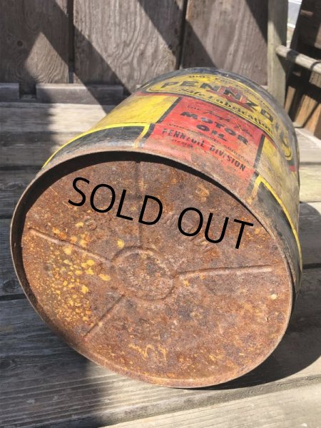 画像8: Vintage Motor Gas Oil 5 Gallon Can PENZOIL (M700)  (8)