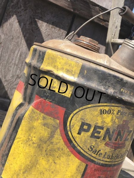 画像7: Vintage Motor Gas Oil 5 Gallon Can PENZOIL (M700)  (7)