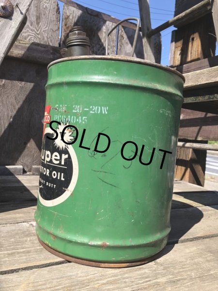 画像4: Vintage Motor Gas Oil 5 Gallon Can CONOCO (M701)  (4)
