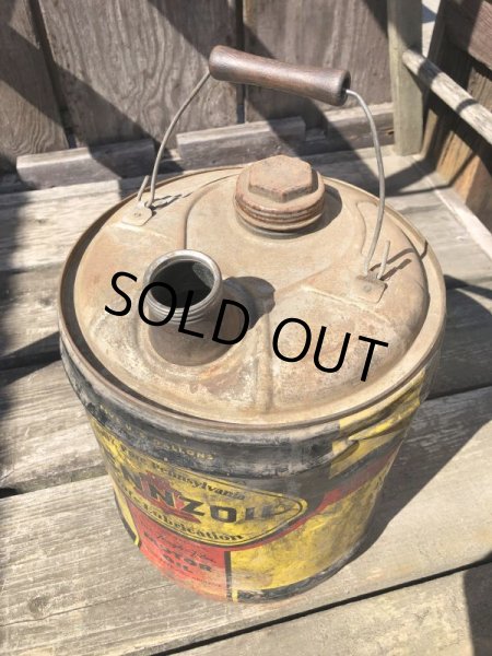 画像3: Vintage Motor Gas Oil 5 Gallon Can PENZOIL (M700)  (3)