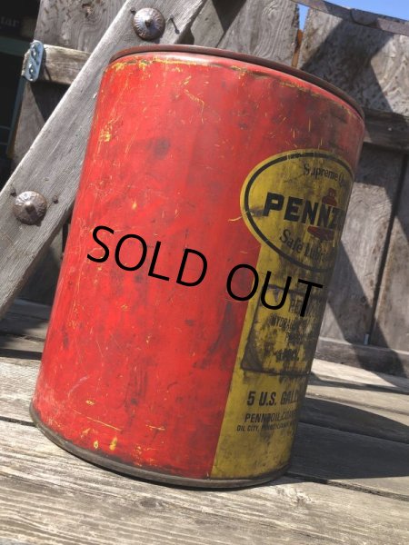 画像6: Vintage Motor Gas Oil 5 Gallon Can PENZOIL (M704)  (6)