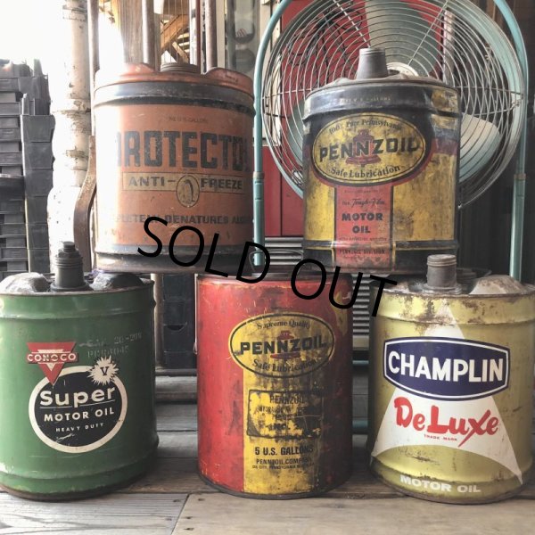 画像10: Vintage Motor Gas Oil 5 Gallon Can PENZOIL (M704)  (10)