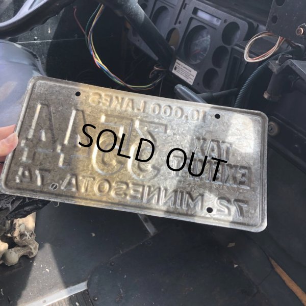 画像3: 70s Vintage American License Number Plate / MINNESOTA 3544 (M708) (3)