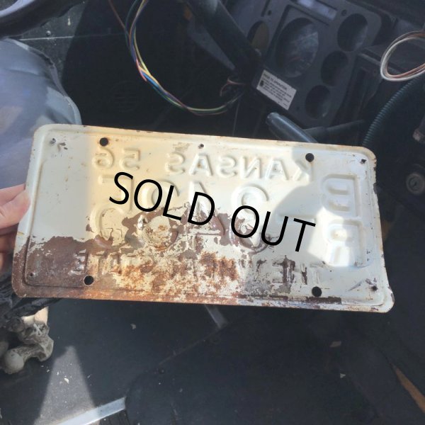 画像4: 50s Vintage American License Number Plate / KANSAS 3435 (M714) (4)