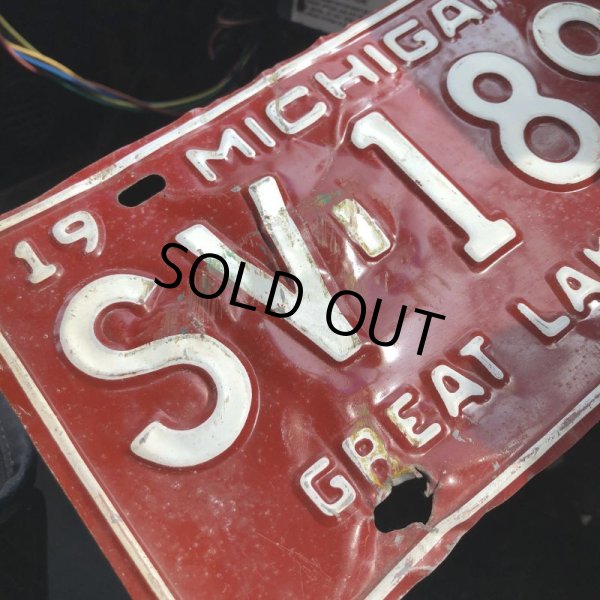 画像2: 60s Vintage American License Number Plate / MICHIGAN 1896 (M726) (2)