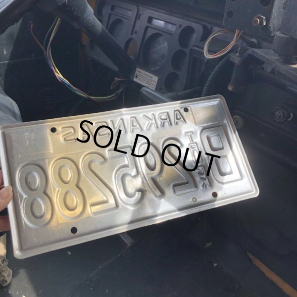 画像3: 00s Vintage American License Number Plate / ARKANSAS 295288 (M709) (3)
