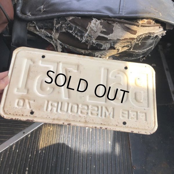 画像3: 70s Vintage American License Number Plate / MISSOURI 751 (M710) (3)