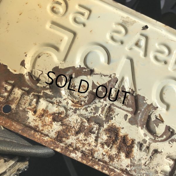 画像3: 50s Vintage American License Number Plate / KANSAS 3435 (M714) (3)