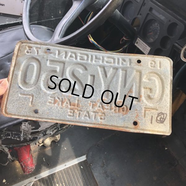 画像3: 70s Vintage American License Number Plate / MICHIGAN 250 (M716) (3)