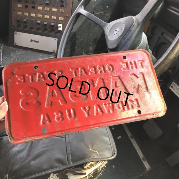 画像3: 60s 70s Vintage American License Number Plate / KANSAS (M720) (3)