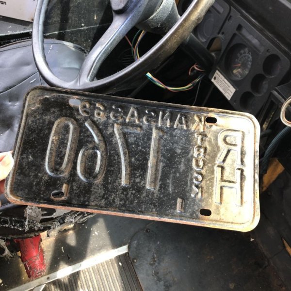 画像4: 60s Vintage American License Number Plate / KANSAS 1760 (M718) (4)