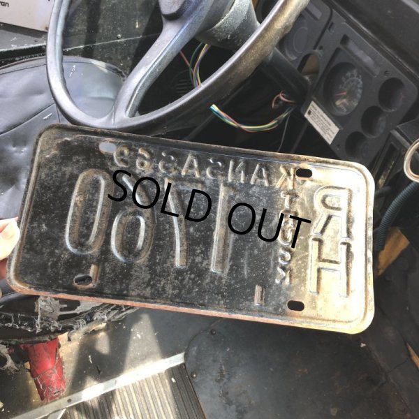 画像4: 60s Vintage American License Number Plate / KANSAS 1760 (M718) (4)