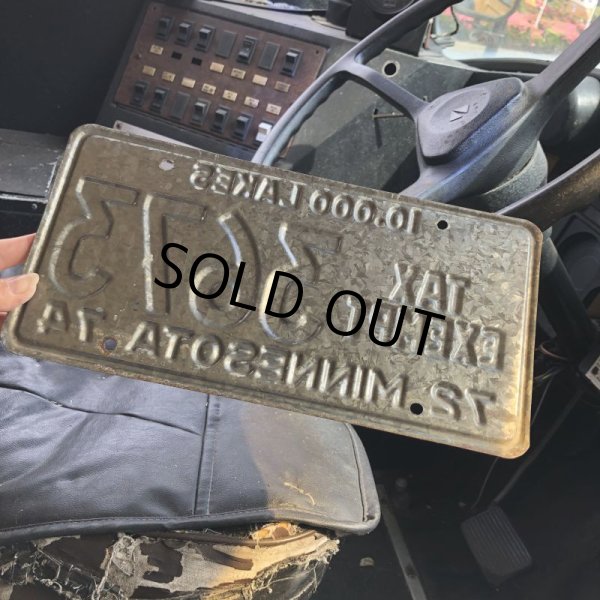 画像3: 70s Vintage American License Number Plate / MINNESOTA 3673 (M711) (3)