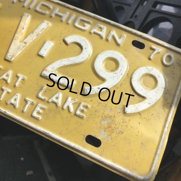 画像2: 70s Vintage American License Number Plate / MICHIGAN 299 (M732) (2)