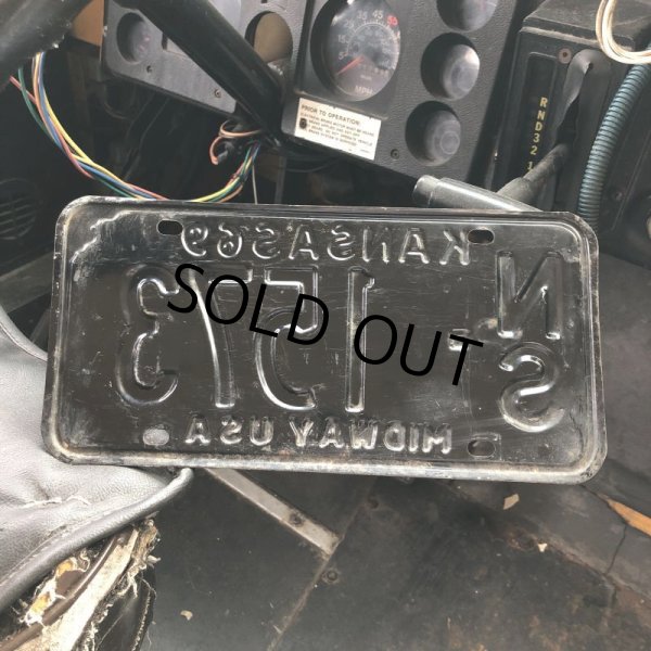 画像2: 60s Vintage American License Number Plate / KANSAS 1573 (M738) (2)