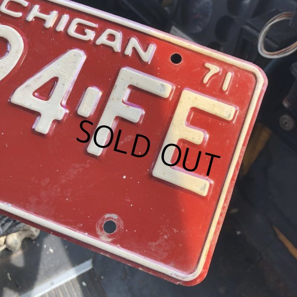 画像2: 70s Vintage American License Number Plate / MICHIGAN 7694 (M715) (2)