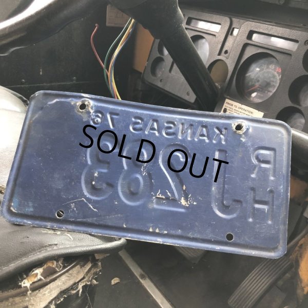 画像2: 70s Vintage American License Number Plate / KANSAS 283 (M736) (2)