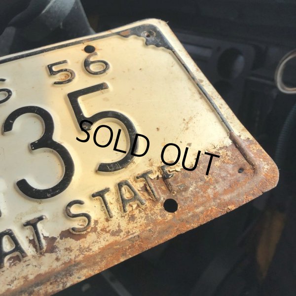 画像2: 50s Vintage American License Number Plate / KANSAS 3435 (M714) (2)