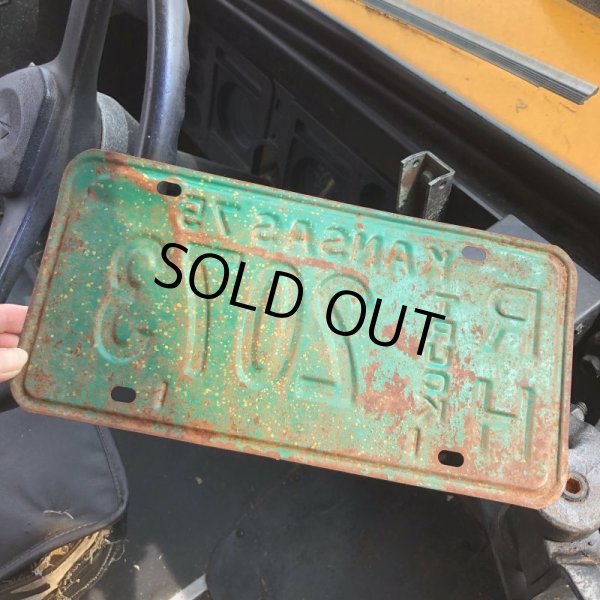 画像3: 70s Vintage American License Number Plate / KANSAS 2073 (M725) (3)