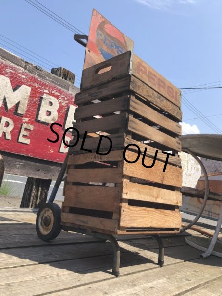 画像12: Vintage Advertising Pepsi Store Display Crate Dolly Cart (M847) (12)