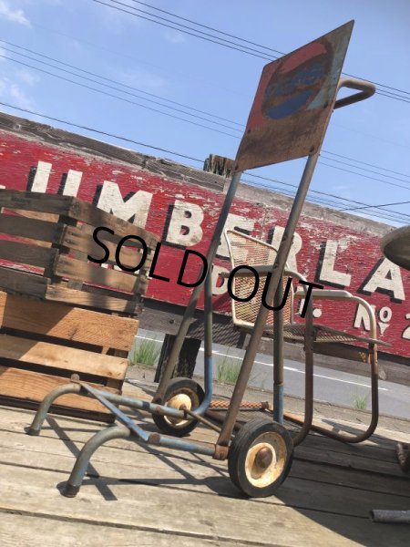 画像2: Vintage Advertising Pepsi Store Display Crate Dolly Cart (M847) (2)