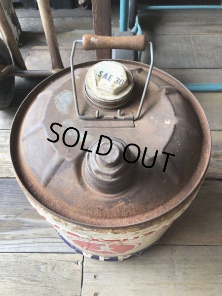 画像2: Vintage Motor Gas Oil 5 Gallon Can MARATHON (M849)  (2)