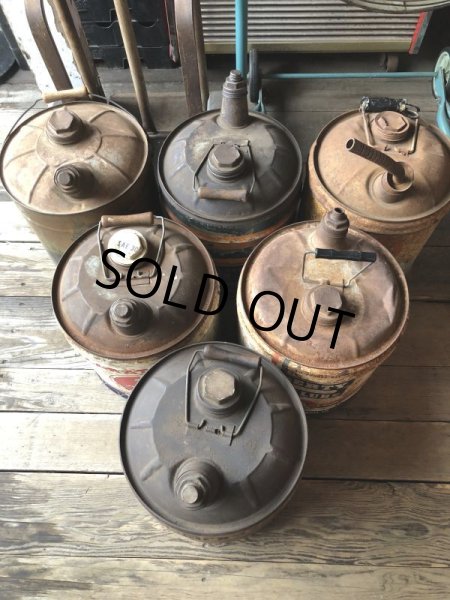画像10: Vintage Motor Gas Oil 5 Gallon Can MARATHON (M849)  (10)